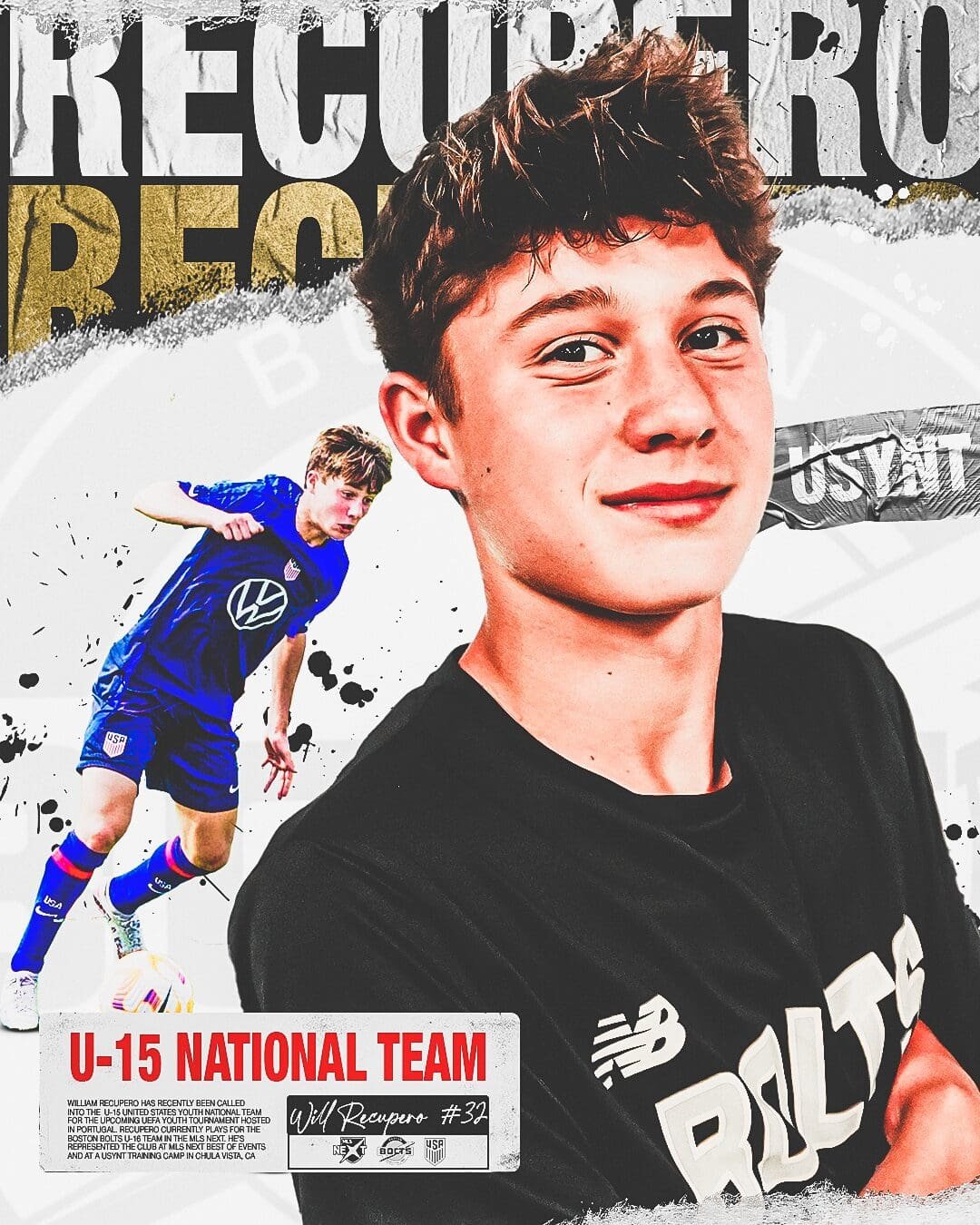 Will Recupero Selected to United States U-15 National Team